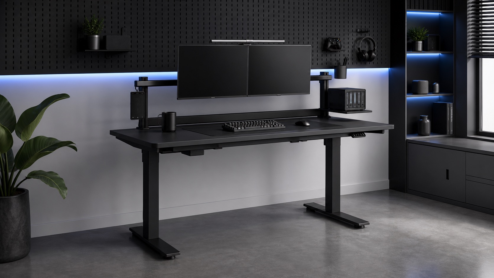 WORKSTATION 01 模块化升降工作站产品渲染图